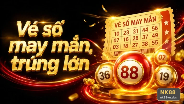 Dãy số mờ trên vé giấy và thao tác dò kỳ quay xổ số tại NK88
