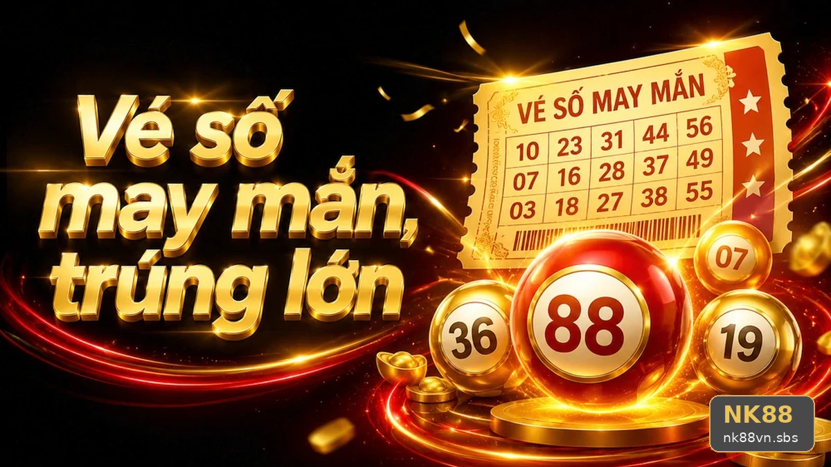 Dãy số mờ trên vé giấy và thao tác dò kỳ quay xổ số tại NK88